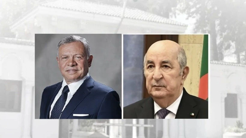 رئيس الجمهورية يتلقى مكالمة هاتفية من ملك الأردن