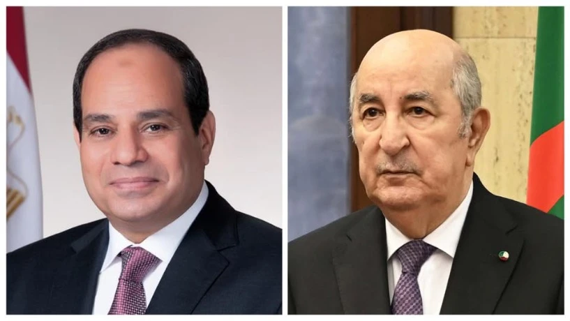 رئيس الجمهورية يتلقى مكالمة هاتفية من نظيره المصري
