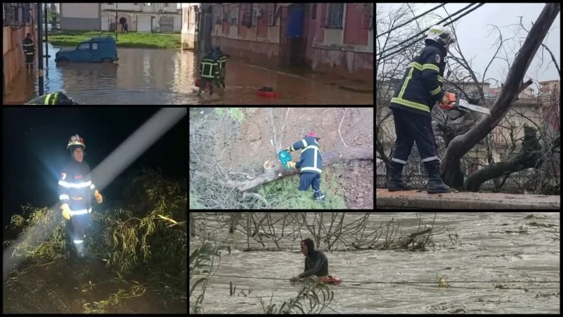 الحماية المدنية تسجل 530 تدخلاً منذ 27 يناير رياح قوية تجتاح عدة ولايات