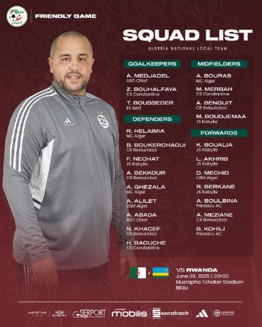 المنتخب الوطني للمحليين (تحضيرات): استدعاء 23 لاعبا تحسبا لودية رواندا