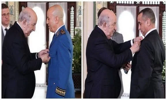 رئيس الجمهورية يسدي وساما بدرجة عشير لكل من المدير العام للأمن الوطني والرئيس المدير العام لسونلغاز