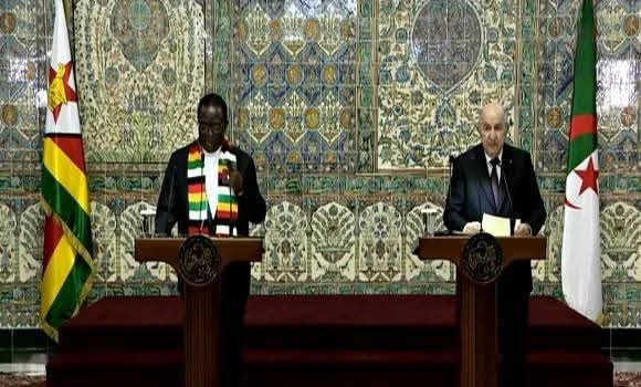 رئيس الجمهورية: توافق تام في المواقف بين الجزائر وزيمبابوي في القضايا الاقليمية الدولية