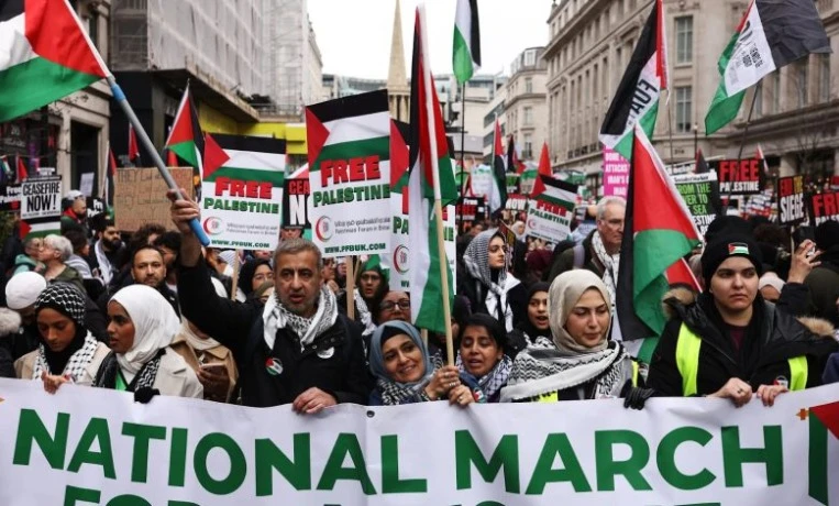 مظاهرة حاشدة في نيويورك للمطالبة بالإفراج عن نشطاء أسطول الحرية