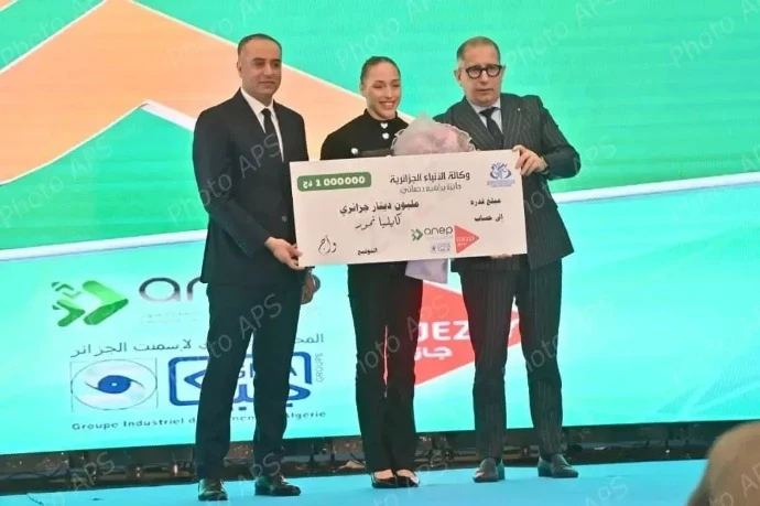 سبر آراء وأج "براهيم دحماني 2025 " لاعبة الجمباز كيليا نمور نجمة ساطعة في سماء الرياضة الجزائرية