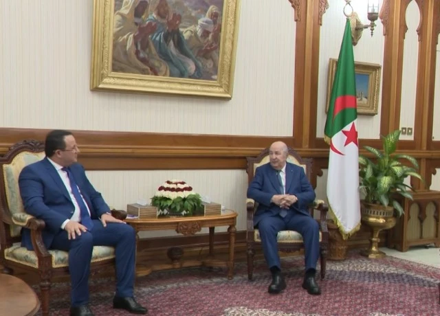 رئيس الجمهورية يستقبل الأمين العام للتجمع الوطني الديمقراطي