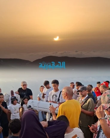 رصد علمي للكسوف الشمسي من أعالي وهران:  جمعية البتاني تنظم عملية متابعة فلكية بحصن سانتا كروز
