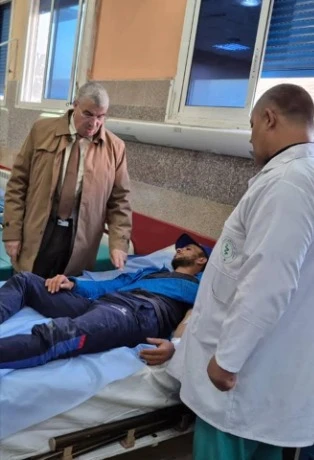 والي وهران يطمئن على صحة المصابين في حادث إنزلاق التربة بـحي الصنوبر
