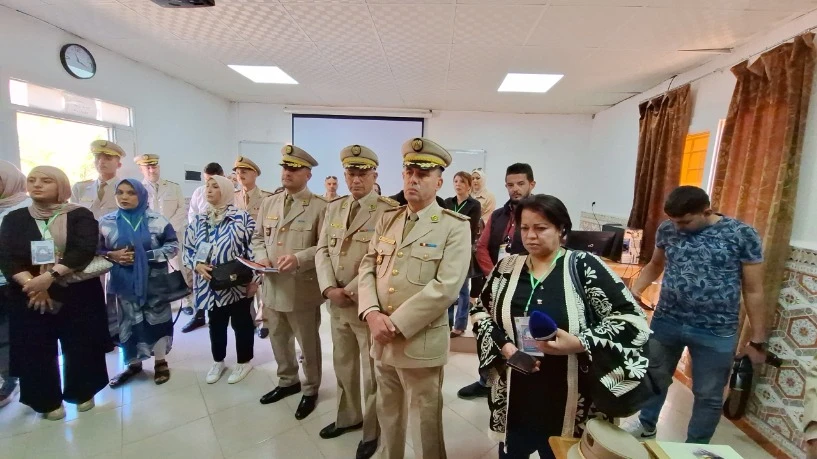 زيارة موجهة لفائدة وسائل الإعلام الوطنية للمدرسة العليا للإدارة العسكرية "المجاهد المرحوم أخاموخ الحاج موسى بالناحية العسكرية الثانية