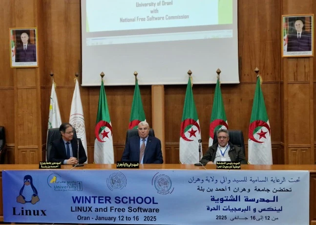 جامعة وهران 1 تحتضن المدرسة الشتوية "لينكس والبرمجيات الحرة" لطلبة الدكتوراه