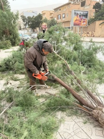 وهران: سقوط 3 أعمدة كهربائية ببوفاطيس وتدخل السلطات المحلية وأعوان سونلغاز