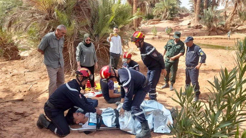 البيض: مناورة إفتراضية لتفعيل مخطط النجدة البلدي بواحة بوسمغون