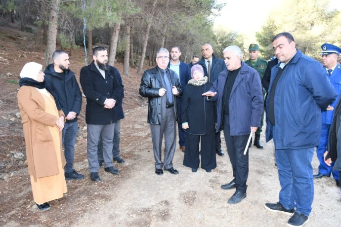 والي غليزان   يقف على  وتيرة اشغال  المشاريع    ببلدية عين الرحمة