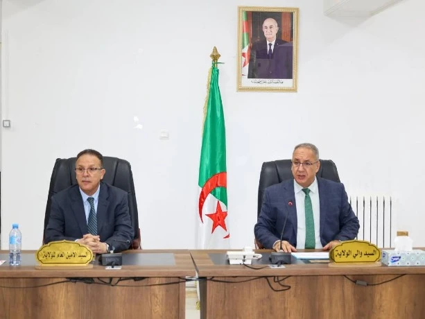 والي تيسمسيلت فتحي بوزايد يترأس اجتماعا  حول تحضيرات استقبال وتسويق أضاحي العيد