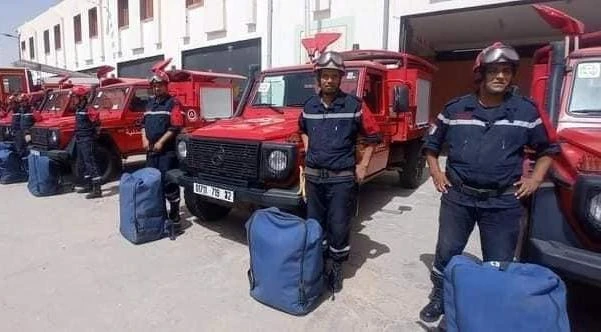 البيض:  الرتل المتنقل من الحماية المدنية يتنقل  الى ولاية عين الدفلى