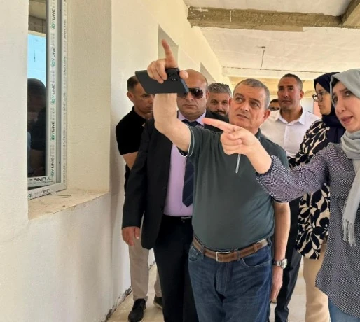 في معاينة والي مستغانم "أحمد بودوح" للورشات  ..   تقدم مشاريع الهياكل التربوية بـ 70 %