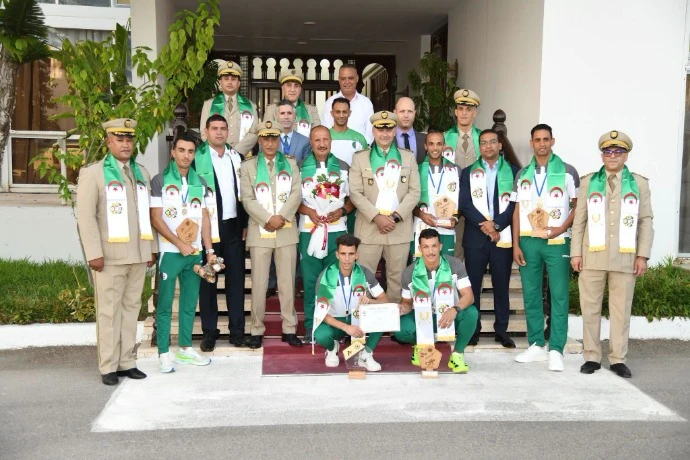 المنتخب الوطني العسكري يعود الى أرض الوطن بعد مشاركته المتميزة في بطولة  العالم للخماسي العسكري