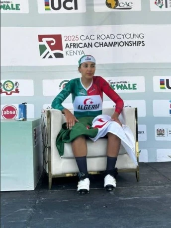 بطولة إفريقيا للدراجات بكينيا ...نسرين حويلي تحقق الميدالية الذهبية في سباق ضد الساعة لفئة أقل من 23 سنة