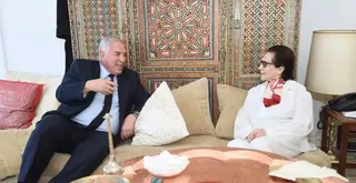 عبد المالك تاشريفت يزور المجاهدة جميلة بوحيرد والمجاهد رابح زيراري