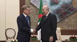 رئيس الجمهورية يستقبل وزير الشؤون الخارجية لجمهورية ألمانيا الاتحادية