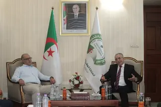 رئيس السلطة الوطنية المستقلة للانتخابات يستقبل المدير العام للتلفزيون الجزائري