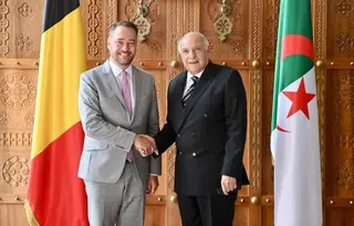 عطاف يستقبل نظيره البلجيكي