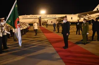 وصول  رئيس الجمهورية  إلى أرض الوطن بعد زيارة دولة إلى تركيا