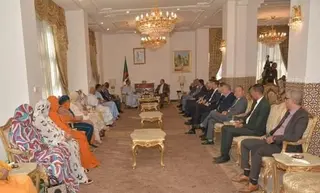 وفد من المجلس الوطني للجمهورية الصحراوية يستقبل بالمحكمة الدستورية