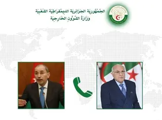 عطاف يتلقى مكالمة هاتفية من نظيره الاردني