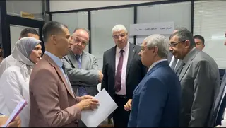 محمد بونعامة خلال اشرافة على انطلاق الدورة التكوينية  ...وهران نمودج رائد في تسيير الارشيف