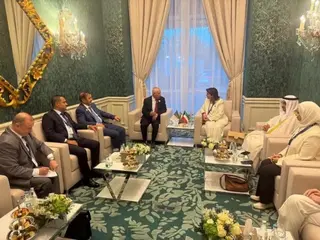 مؤتمر الدول الأطراف في الاتفاقية العربية لمكافحة الفساد بالدوحة جلسة عمل بين وفد السلطة العليا ونظيرتها الكويتية