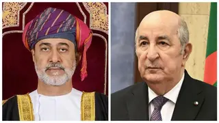 رئيس الجمهورية يتلقى مكالمة هاتفية من سلطان عمان الشقيقة هنأه من خلالها  بعيد الفطر المبارك