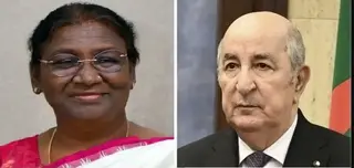 عيد الاستقلال: رئيس الجمهورية يتلقى تهاني رئيسة جمهورية الهند
