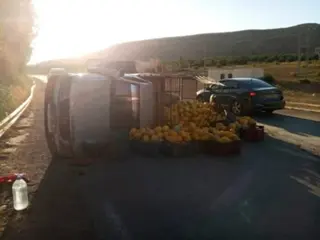 اصابة شخصين في إنحراف سيارة  بسعيدة