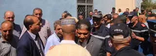 والي سعيدة يؤدي واجب العزاء لعائلة ضحايا حادث مرور الحساسنة