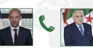 عطاف يتلقى مكالمة هاتفية من نظيره الفرنسي