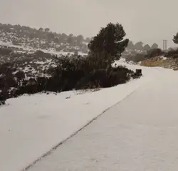 الثلوج تغطي جبال مناطق جنوب و شرق تلمسان