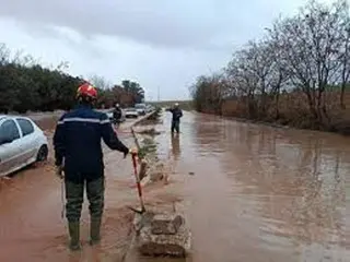 سيدي بلعباس: صعوبة السير بالطريقين الوطنيين 95 و 13 بسبب الاضطرابات الجوية  الأخيرة