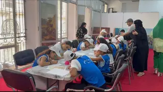 متحف الفن الحديث والمعاصر  بوهران : ورشات  فنية متواصلة  للاطفال  المبدعين