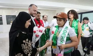 استقبال الفوج الثاني من أبناء الجالية الجزائرية المقيمة بالخارج