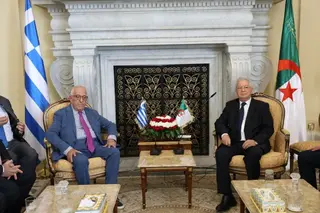 ناصري يستقبل رئيس البرلمان اليوناني
