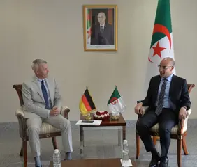سفيان شايب يستقبل سفير ألمانيا بالجزائر